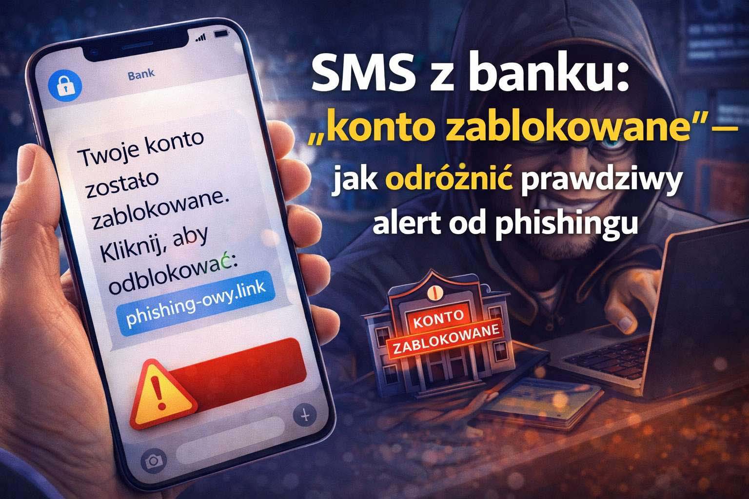 SMS z banku: konto zablokowane hero