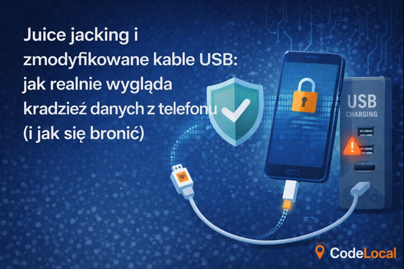 Juice jacking i zmodyfikowane kable USB – jak chronić telefon hero