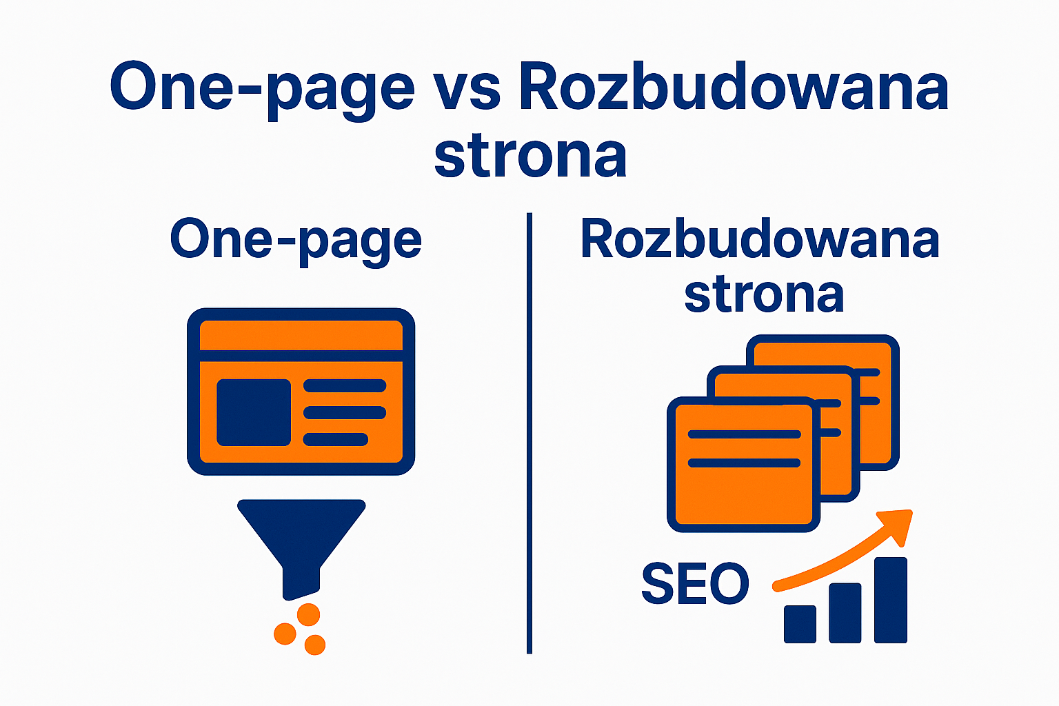 One-page czy rozbudowana strona? Decyzja dla SMB hero