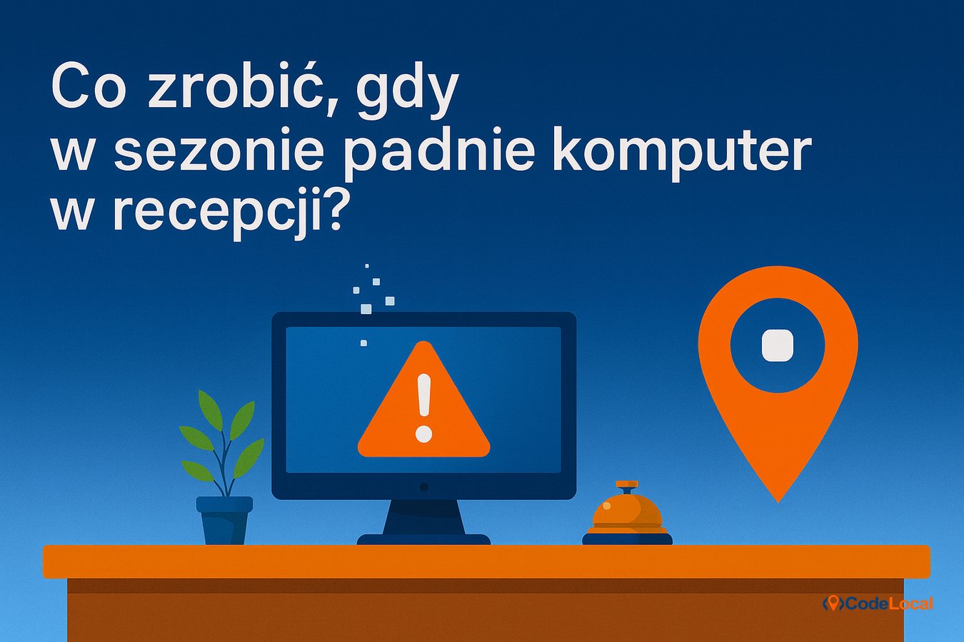 Co zrobić, gdy w sezonie padnie komputer w recepcji? Szybka pomoc Kołobrzeg hero