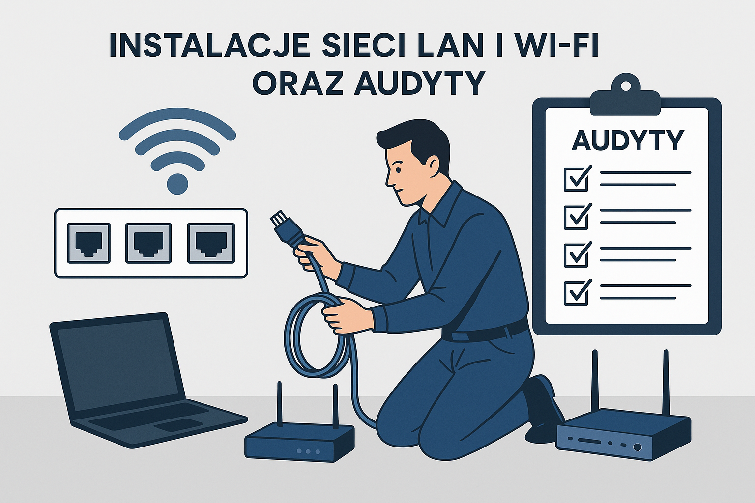 Instalacje sieci LAN i Wi-Fi